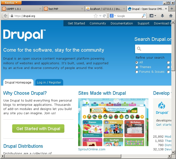 سایت drupal.org